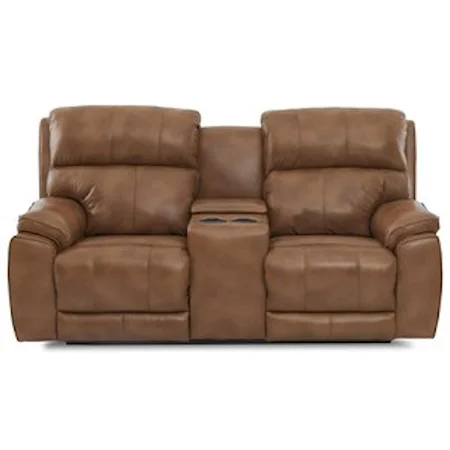 Power Reclining Console Loveseat with Power Head/Lumbar and USB Charging Ports